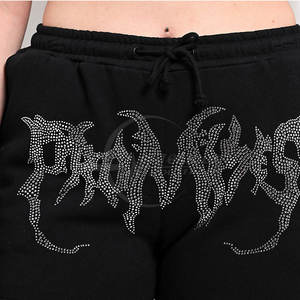 กางเกงขาสั้นขนแกะติดพลอยเทียมสำหรับผู้หญิงกางเกงขาสั้นทำตามสั่ง - Product Image 5