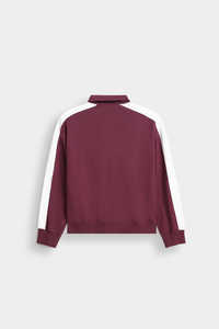 Sweat-shirt à col rond en molleton pour femme, style décontracté, manches longues, couleur marron, fermeture éclair sur le devant, streetwear, confortable, pour l'hiver, fabriqué au Pakistan - Product Image 2