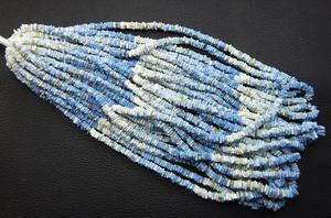 Prêt à expédier perles d'espacement Heishi d'opale bleue naturelle perles de pierres précieuses d'opale de forme carrée - Product Image 6