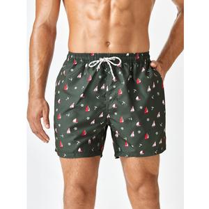 Pantalones cortos estampados de playa de verano para hombre, pantalones cortos de poliéster personalizados con bolsillos, pantalones cortos calientes para hombre, superventas, Exportación de BD - Product Image 6