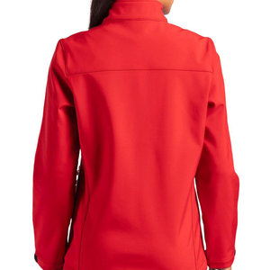 Veste d'extérieur respirante de haute qualité pour femmes coupe-vent chaud Logo personnalisé et veste Softshell à manches longues pour femmes - Product Image 2