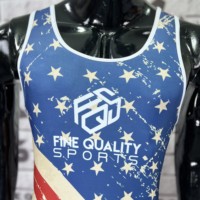 États-Unis Vente en gros Singlet de lutte Imprimé par sublimation numérique Singlet de lutte FQS Custom Wrestling Wears & Gear Manufacturer