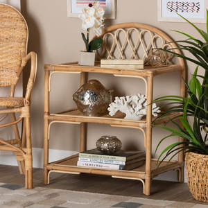 Modern Bohemian 3-Tier Floating Wall Shelf Wooden Rattan Display Stand <b>for</b> Bedroom Living Bathroom <b>Wardrobe</b> Jewelry Storage Art - Product Image 6