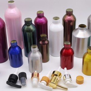 Wholesale Premium 100ml <b>Aluminum</b> Metal <b>Bottle</b> Vietnam Manufacturer for Cosmetics Shampoo Conditioner Liquid Products - Product Image 5