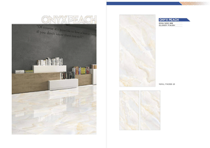 Mejor Venta de 600x1200mm piso de porcelana esmaltado brillante Villa de lujo sala de estar azulejos de mármol de cerámica para piso - Product Image 5