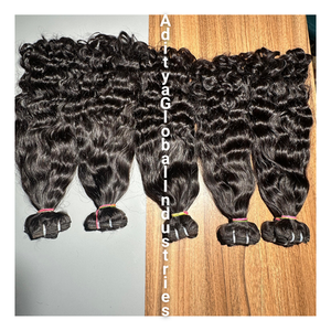 Venta al por Mayor de Cabello Humano Virgen 100% Real, Rizado y Elástico, Cutícula Alineada, Cabello Crudo Sin Procesar, Cabello Indio: no es un modelo permanente - Product Image 2