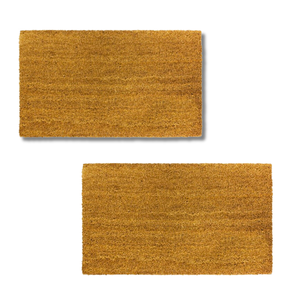 Tapis de bienvenue en fibre de coco naturelle rustique avec PVC pour la maison et le jardin Durable et écologique - Product Image 1