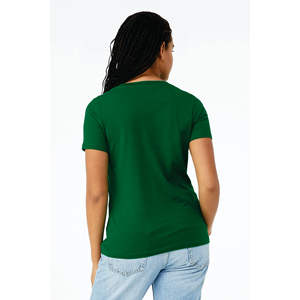 100% Airlume เสื้อยืดคอวีแขนสั้นสำหรับผู้หญิง,แหวนปั่นผ้าฝ้าย32 Single 4.2 Oz Kelly - Product Image 3