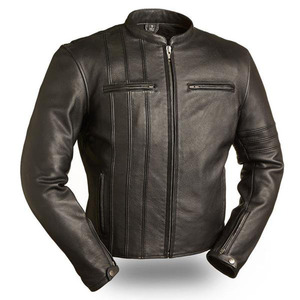 Veste de moto personnalisée avec logo 2025, imperméable, respirante, coupe-vent, en cuir véritable, vêtements d'hiver pour hommes et femmes, fabriquée au Pakistan - Product Image 3