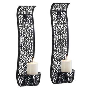 Aplique de Pared de Bronce Antiguo, Portavelas Navideño, Decoración Navideña para Interiores y Exteriores, Fiestas, Decoración de Año Nuevo, Hecho en India - Product Image 3