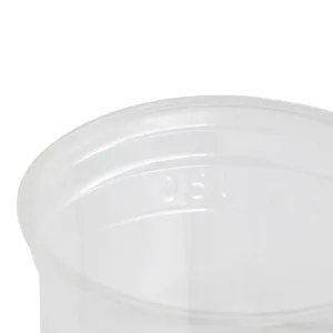 Gobelets compostables PLA transparents de 20 oz (500 ml), diamètre 95 mm, jetables, écologiques, pour boissons chaudes et froides - 800 pièces/carton - Product Image 5