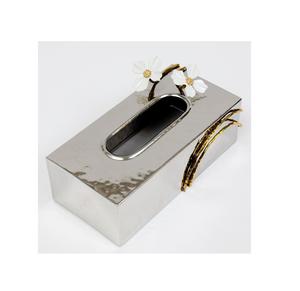 Caja de pañuelos decorativa para mesa de hotel de diseño clásico, caja de pañuelos de acero inoxidable de calidad creativa de Indian Metal World - Product Image 1