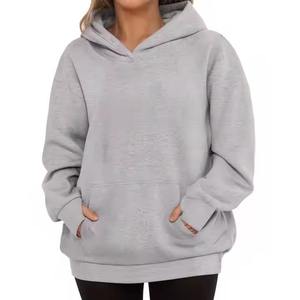 Tendance femmes hiver sweats à capuche haute qualité décontracté coton écologique grande taille en gros confortable poids lourd surdimensionné - Product Image 5