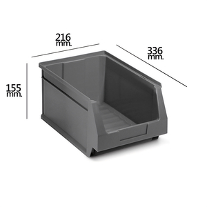 Cassetto Impilabile Grigio N.54 336x216x155 mm. (6/6) - Product Image 1