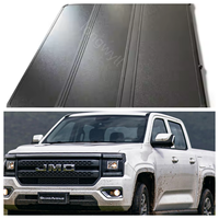 Longwll Personnalisé Alliage D'aluminium Coulissant Tri-Fold Pickup Tonneau Couverture Roulante JMC Grand Avenue Serrure À Clé Fonction Étanche