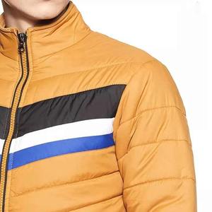 Veste d'hiver pour hommes avec logo personnalisé en usine OEM Décoration de broderie chaude à fermeture éclair à bulles imperméable et coupe-vent en gros - Product Image 5