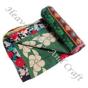<b>Kantha</b> <b>Quilt</b> Gudari <b>Kantha</b> <b>Quilt</b> Gudari Hot Selling Wholesale Gold Supplier GD2259 Handmade <b>Kantha</b> <b>Quilt</b> Cotton Printed Indian - Product Image 2