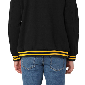 Veste de baseball de style universitaire pour hommes, coupe ajustée, toile, logo brodé personnalisé, séchage rapide, coupe-vent, mode hiver - Product Image 6