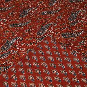 Maroon Paisley Print 240 TC Algodón Cama doble Dohar SHKR1024 Edredón - Product Image 4