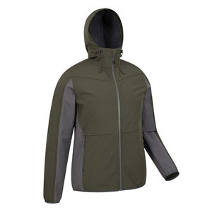 Logotipo personalizado ropa de trabajo uniforme suave Shell impermeable cortavientos hombres deportes al aire libre poliéster invierno trabajo con capucha chaqueta Softshell - Product Image 5