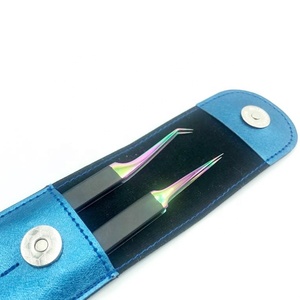 Pince à cils facile à tenir noire avec pince à cils multi-45 degrés Points pointus Pince à épiler durable pour artiste cils - Product Image 6