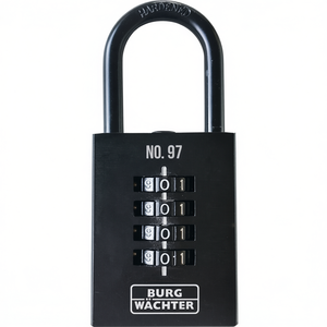 Candado de Combinación Burg-Wachter Número 97, Cuerpo de Hierro Fundido de 40 mm con 4 Rodillos Numéricos para Almacenamiento y Organización en el Hogar - Product Image 3
