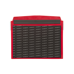 Portadocumenti con chiusura magnetica, con flap protettivo, DIN A5 orizzontale, Rosso, 10 pz. / Confezione.- SDVF/5111-01 - Product Image 2
