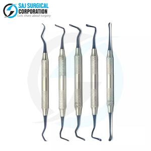 Premium Gracey Complete 5 PCS Set Manual Dental Scalers Uso profesional Cureta de instrumentos quirúrgicos de acero inoxidable - Product Image 1