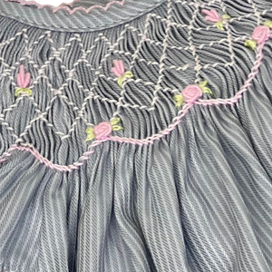 Vestido de lino suave hecho a mano para niñas pequeñas, estilo informal para el primer cumpleaños de niños pequeños, OEM hecho en Vietnam - Product Image 6