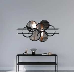 แผ่นกระจกตกแต่งผนังกระจกแฟลตทำจากโลหะและลูกแก้วตกแต่งผนังกระจกอะคริลิค - Product Image 1