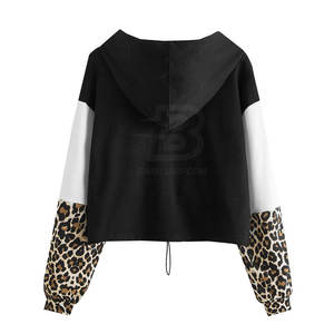 Fabricants professionnels nouveauté respirant haut court sweats à capuche saison d'hiver col à capuche avant Offre Spéciale haut court sweats à capuche - Product Image 2