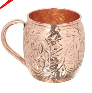 Taza de cobre de diseño martillado de alta calidad, aluminio metálico para el hogar - Product Image 4