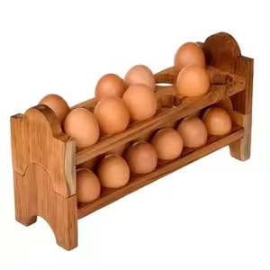 ที่วางไข่ทำจากไม้ธรรมชาติที่วางไข่ที่ทันสมัยคุณภาพสูงที่วางไข่ที่สง่างามสำหรับบ้าน backer ห้องครัวการใช้งาน - Product Image 4