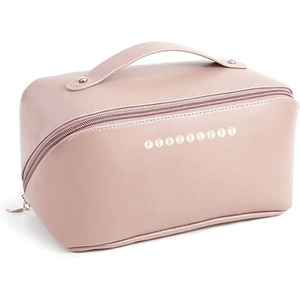 กระเป๋าแต่งหน้าหนังมีซิปกันน้ำกระเป๋าเครื่องสำอางกระเป๋าจัดระเบียบเวลาเดินทางกระเป๋าใส่เครื่องสำอาง - Product Image 1