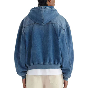 Acid Wash Winter Hoodies Men-Wholesale High Quality Latest Design Vintage OEM Service Breathable Anti-Wrinkle Cotton - Product Image 2