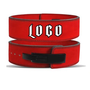 เข็มขัดยกน้ำหนักสร้างกล้ามเนื้อสำหรับฟิตเนสเข็มขัดหนังวัวปรับแต่งได้มีตะขอและห่วงรัดขนาด13มม. ใช้ได้ทั้งชายและหญิง - Product Image 2