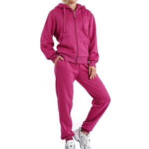 Sweat-shirts à capuche personnalisés professionnels, coupe classique, ensembles de sweats à capuche épais, tenues d'hiver pour femmes, survêtement 100% coton biologique - Product Image 1