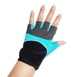 Gants de musculation unisexes résistants, demi-doigts, avec support de poignet pour la musculation et le sport à vélo - Product Image 4
