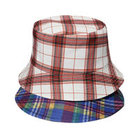 Topi Bucket wanita dua sisi MOQ rendah topi Bucket luar ruangan mode perlindungan matahari topi Bucket pria topi dan topi Fishman
