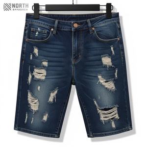 Pantalones Cortos de Lona para Hombre de Alta Calidad para el Verano, Transpirables, de Secado Rápido, Holgados, Oscuros, con Bolsillo, Servicio OEM - Product Image 1