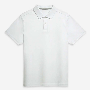 เสื้อยืดผู้ชายสำหรับฤดูร้อน สวมใส่สบาย ระบายอากาศได้ดี สีพื้น ผ้าฝ้าย 100% ถักทอ แห้งเร็ว ปกเสื้อแบบปกติ - Product Image 1