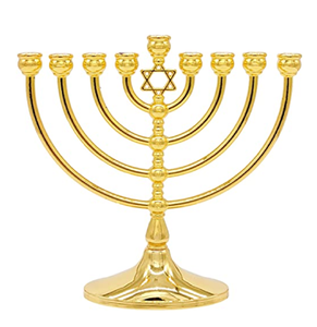 Las menorás de metal premium disponibles a precios a granel cuentan con artesanía de alta gama, lo que las hace adecuadas para la decoración de Hanukkah y Sinagoga - Product Image 1