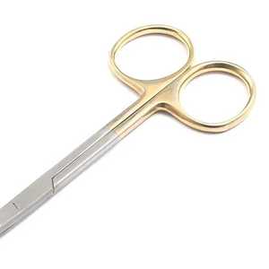 Tijeras de iris de microtono de acero inoxidable de grado médico 14,5 cm afiladas/romas curvadas mano izquierda disección de tejidos delicados - Product Image 5