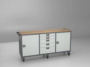 ตู้เก็บเครื่องมือแบบโมดูลาร์สำหรับงานหนักพร้อมลิ้นชัก – ระบบจัดเก็บสำหรับโต๊ะทำงานในโรงรถอุตสาหกรรม โซลูชันการจัดเก็บในโรงรถคุณภาพดีที่สุด - Product Image 5