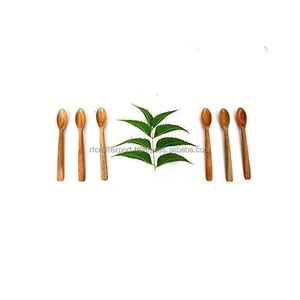 Ensemble de cuillères en bois de teck naturel RF Crafts Ustensiles de cuisine comprenant des spatules pour la cuisine et les mariages d'Inde - Product Image 3