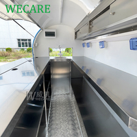 WECARE-Chariot mobile personnalisé pour bar à jus de fruits, bière et boissons, café camion de crème glacée, snack et nourriture, chariot à hot-dog avec grill et friteuse