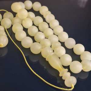 Tasbih musulman religieux traditionnel, fait à la main en résine, lapin ange, écologique, peint à la main, décoration d'intérieur - Product Image 4