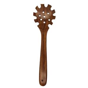Espátula larga de madera sin pulir Utensilios de madera de teca natural incluyendo cuchara de madera - Product Image 6