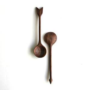 Nouvelle conception de cuillère à soupe en bois, cuillère à dessert créative japonaise, cuillère à épices, cuillère à mesurer les ingrédients, cuillère à long manche - Product Image 1