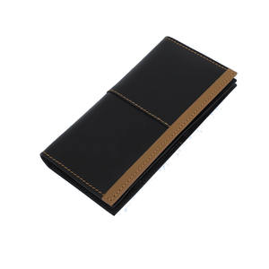 Tarjetero de piel auténtica RFID con logotipo personalizado de pliegue largo directo de fábrica al por mayor con estilo, tarjetero ligero de alta calidad para hombre - Product Image 1